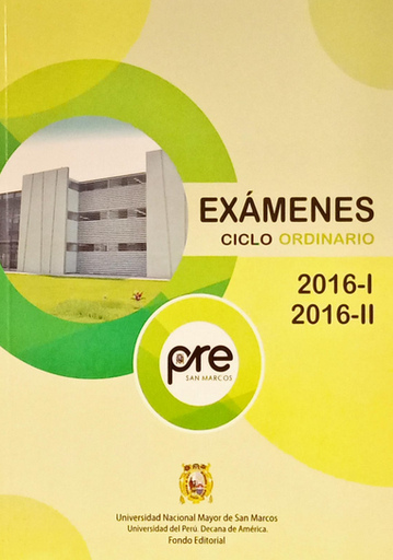 [9789972466007] EXÁMENES CICLO ORDINARIO 2016-I Y 2016-II
