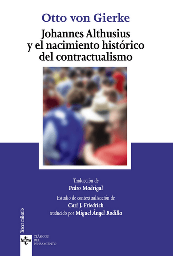 [9788430984008] JOHANNES ALTHUSIUS Y EL NACIMIENTO HISTÓRICO DEL CONTRACTUALISMO