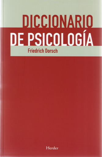 [9788425425745] DICCIONARIO DE PSICOLOGÍA