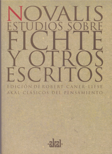 [9788446012047] ESTUDIOS SOBRE FICHTE Y OTROS ESCRITOS