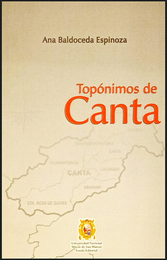 [9789972464959] TOPÓNIMOS DE CANTA