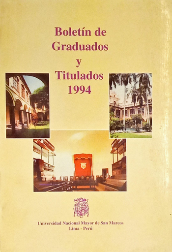[0000000110812] BOLETÍN DE GRADUADOS Y TITULADOS 1994