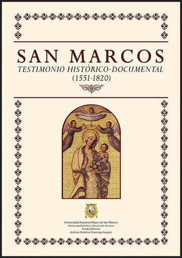 [9789972466373] SAN MARCOS: TESTIMONIO HISTÓRICO-DOCUMENTAL (1551-1820)