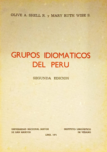 [0000000111280] GRUPOS IDIOMÁTICOS DEL PERÚ
