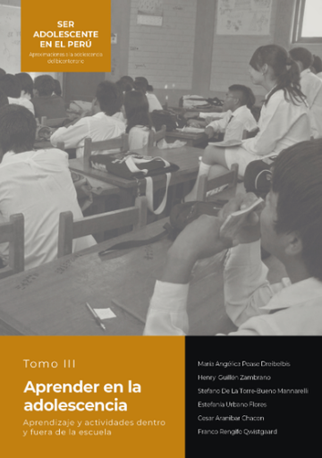 [9786123177294] SER ADOLESCENTE EN EL PERÚ: APROXIMACIONES A LA ADOLESCENCIA DEL BICENTENARIO (Tomo III)