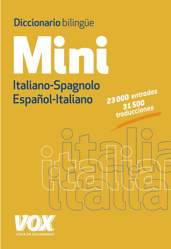 [9788499741741] DICCIONARIO MINI ITALIANO-SPAGNOLO/ ESPAÑOL-ITALIANO