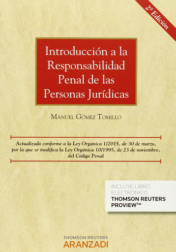 [9788490983980] INTRODUCCIÓN A LA RESPONSABILIDAD PENAL DE LAS PERSONAS JURÍDICAS