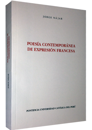 [043172] POESÍA CONTEMPORÁNEA DE EXPRESIÓN FRANCESA