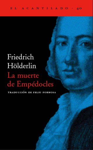 [9788495359322] LA MUERTE DE EMPEDOCLES