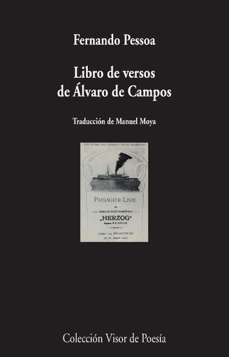 [9788498959116] LIBRO DE VERSOS DE ALVARO DE CAMPOS