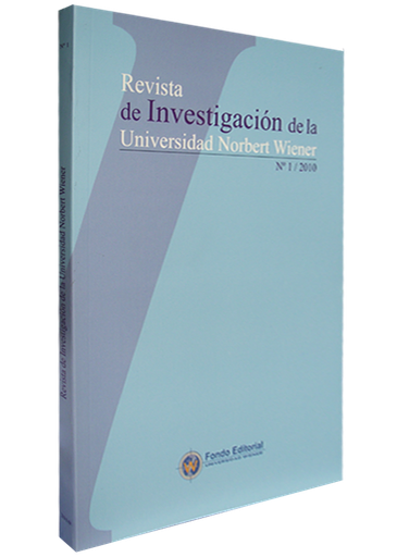 [026353] REVISTA DE INVESTIGACIÓN DE LA UNIVERSIDAD NORBERT WIENER: N.1 / 2010