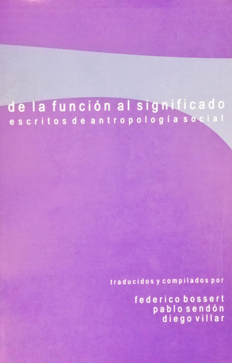 [9972561416] DE LA FUNCIÓN AL SIGNIFICADO