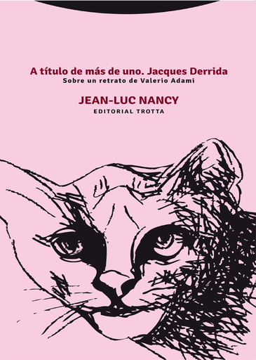 [9788498795974] A TÍTULO DE MÁS DE UNO. JACQUES DERRIDA