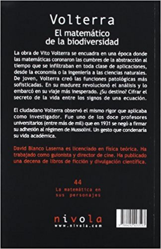 [9788492493593] VOLTERRA: EL MATEMÁTICO DE LA BIODIVERSIDAD