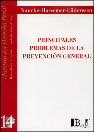 [9789974578418] PRINCIPALES PROBLEMAS DE LA PREVENCIÓN GENERAL