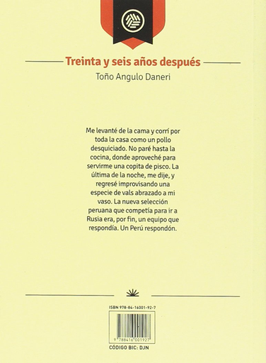 [9788416001927] TREINTA Y SEIS AÑOS DESPUÉS