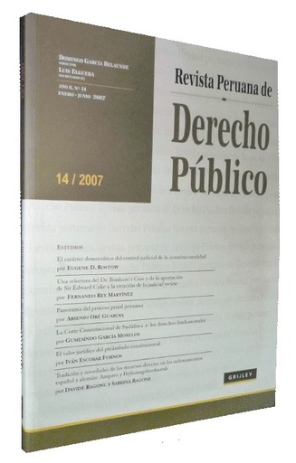 [000406] REVISTA PERUANA DE DERECHO PÚBLICO 14