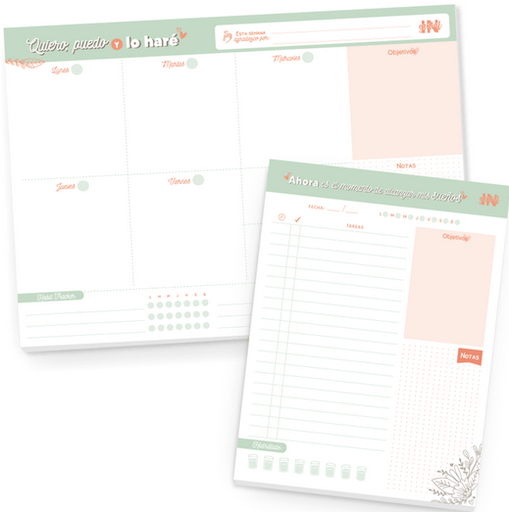 [0736372033512] PACK ALAIA: Planner semanal más planner diario