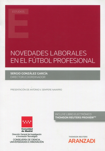 [9788413917450] NOVEDADES LABORALES EN EL FÚTBOL PROFESIONAL