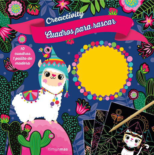 [9788408207818] CREACTIVITY: CUADROS PARA RASCAR - ANIMALITOS