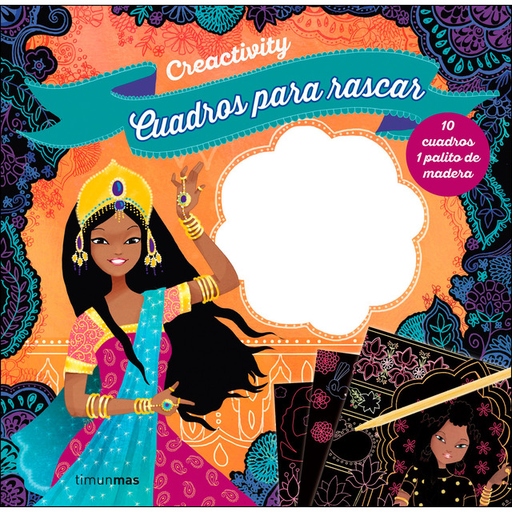 [9788408206989] CREACTIVITY: CUADROS PARA RASCAR - PRINCESAS DEL MUNDO