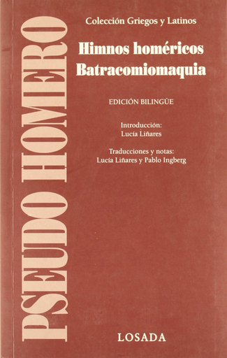 [9789500395595] HIMNOS HOMÉRICOS. BATRACOMIOMAQUIA