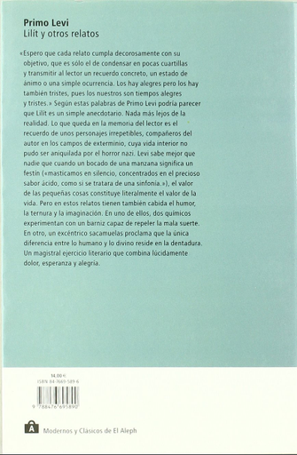 [9788476695890] LILÍT Y OTROS RELATOS