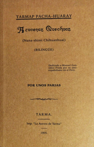 [9786124297434] TARMAP PACHA-HUARAY. AZUCENAS QUECHUAS
