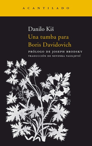 [9788492649587] UNA TUMBA PARA BORIS DAVIDOVICH