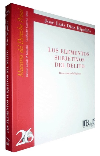 [9789974578920] LOS ELEMENTOS SUBJETIVOS DEL DELITO