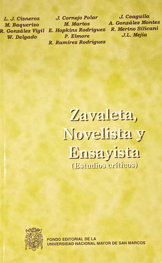 [0000000110936] ZAVALETA, NOVELISTA Y ENSAYISTA (Estudios críticos)