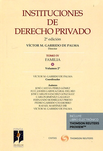 [9788447053575] INSTITUCIONES DE DERECHO PRIVADO (Tomo IV: Familia, Vol. 2)