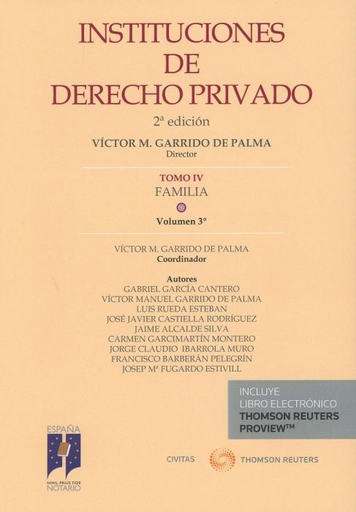 [9788491529941] INSTITUCIONES DE DERECHO PRIVADO (Tomo IV: Familia, Vol. 3)