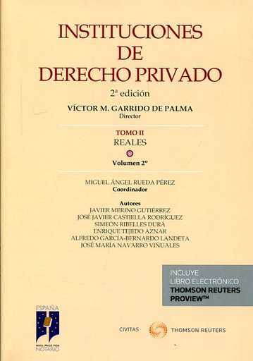 [9788491358077] INSTITUCIONES DE DERECHO PRIVADO (Tomo II: Reales, Vol. 2)