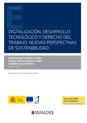 [9788411253703] DIGITALIZACIÓN, DESARROLLO TECNOLÓGICO Y DERECHO DEL TRABAJO: Nuevas perspectivas de sostenibilidad