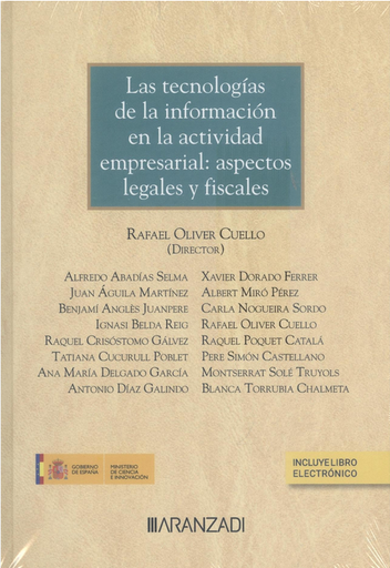[9788411254311] LAS TECNOLOGÍAS DE LA INFORMACIÓN EN LA ACTIVIDAD EMPRESARIAL: Aspectos legales y fiscales